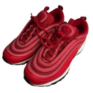 Nike Air Max 97 University Red Lace Up Running Shoe Womens Size 7.5 CQ9896-600